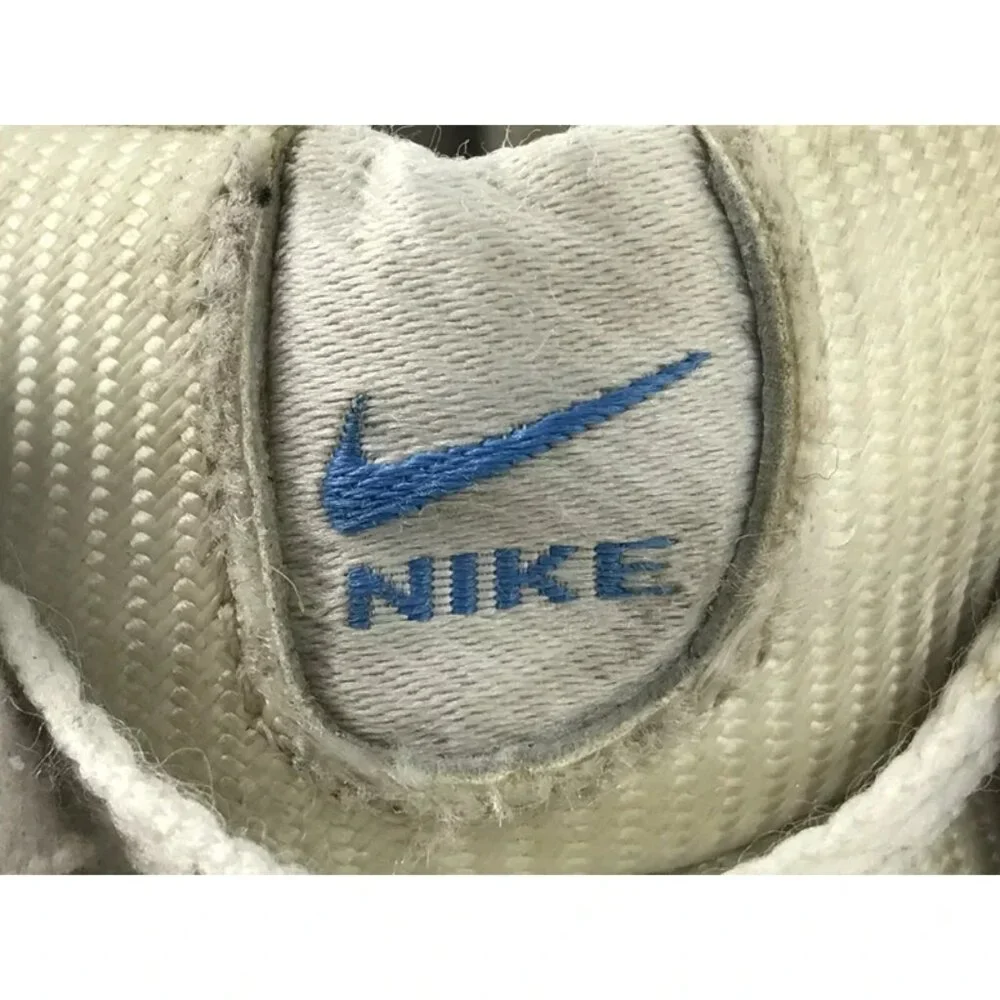 Nike Mens White Blue Flight Mid Top Lace Up‎ Sneaker Athletic Shoes Size US 7